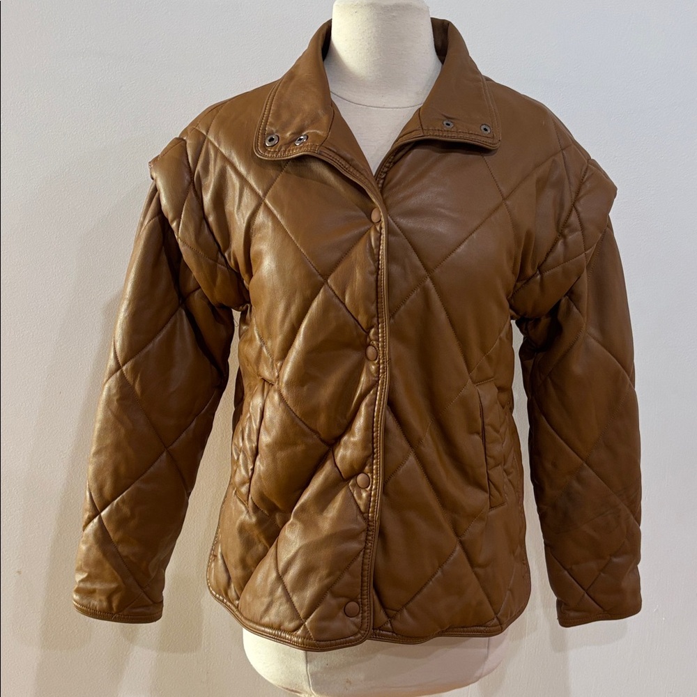 Apparis Faux Leather Liliane Jacket, Size: S - Picture 6 of 10